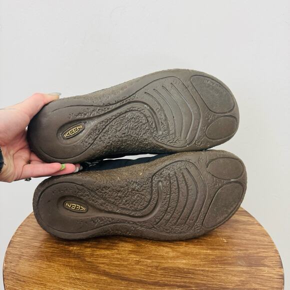 Keen Howser II Black Fur Lined Textile Slipper Women’s Size 7.5 - Picture 7 of 11